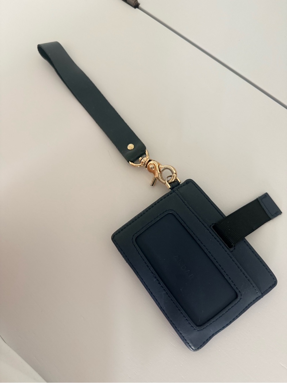 Andar The Denner Leather Wristlet Wallet Classic Navy